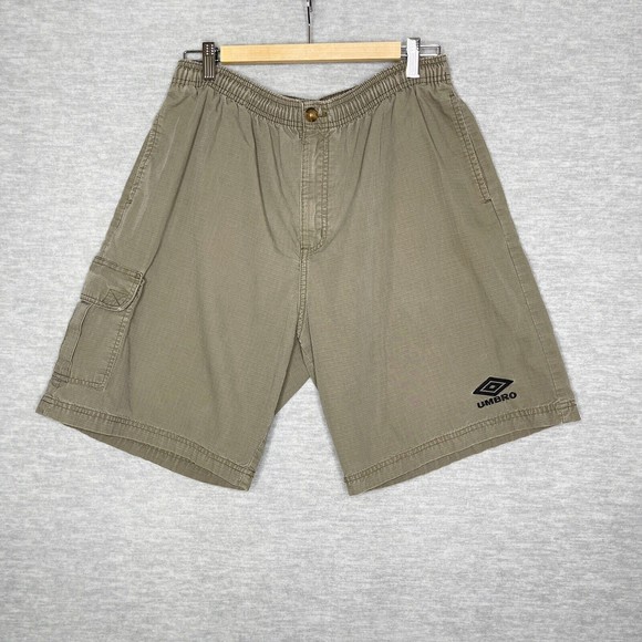 Umbro Shorts Vintage Umbro Shorts Mens Large Green Cargo Style